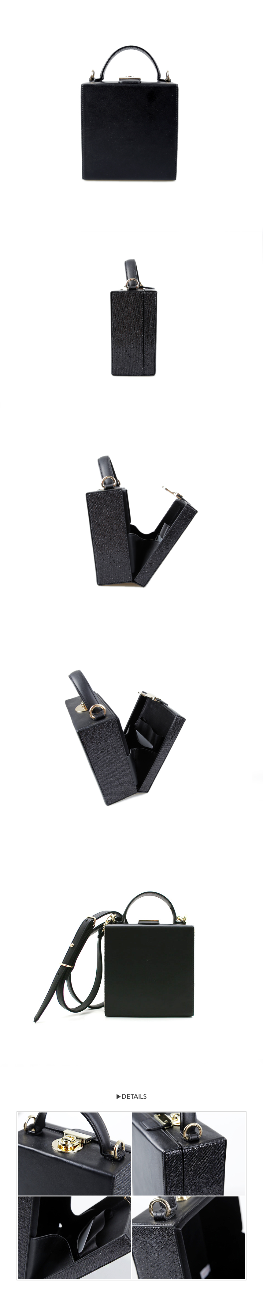 힉스(HIGGX) 스텔라 미니백_블랙 글리터