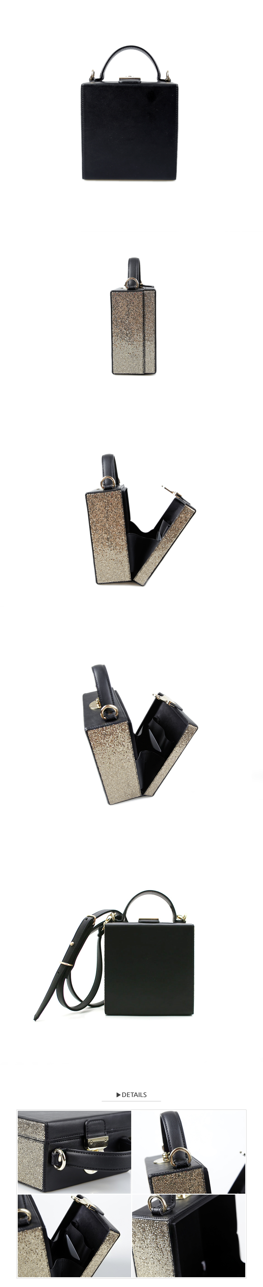 힉스(HIGGX) 스텔라 미니백_골드 글리터