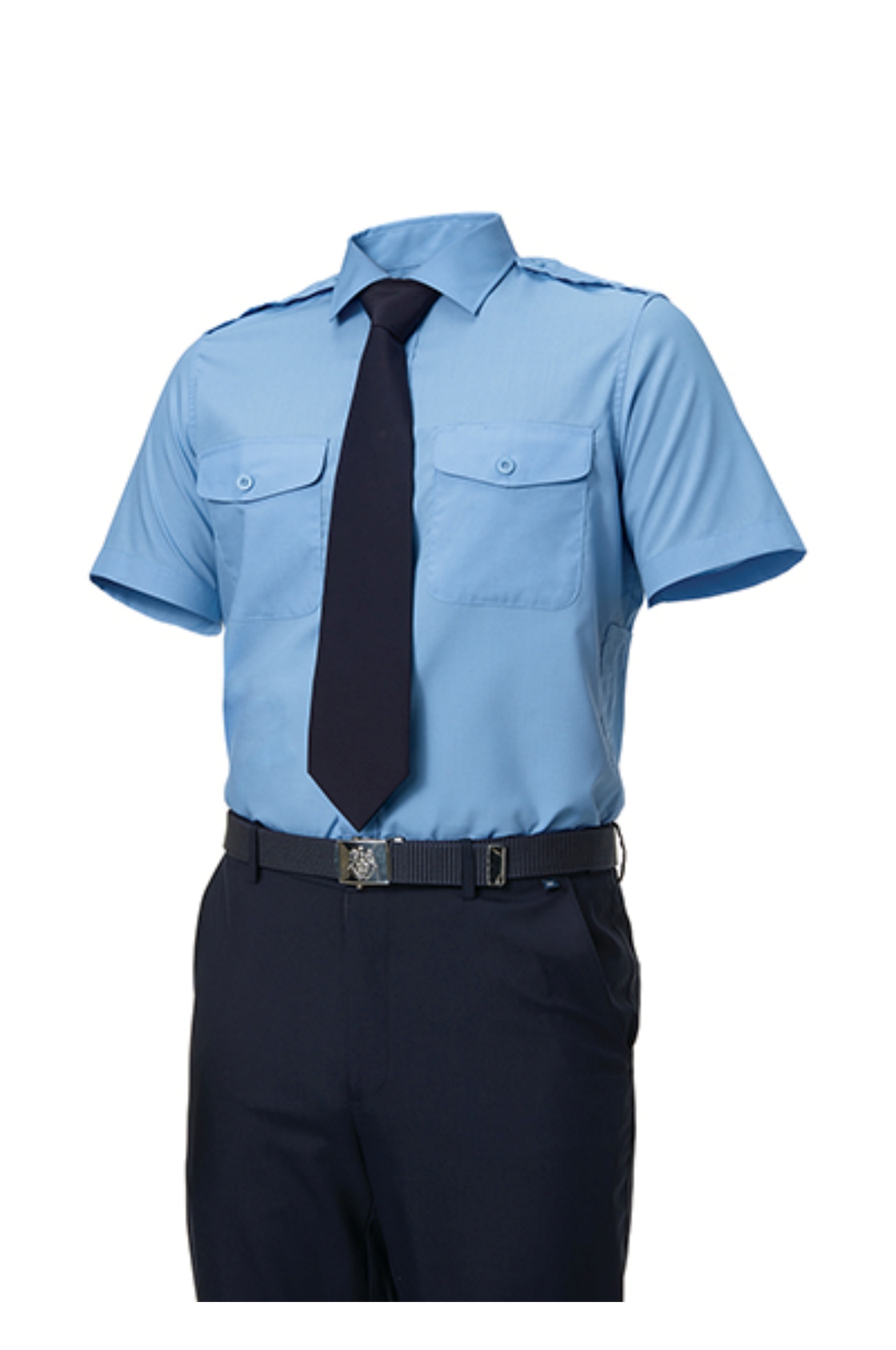 ZB-Y1045 (블루)지벤 춘하 경비복 반팔 셔츠