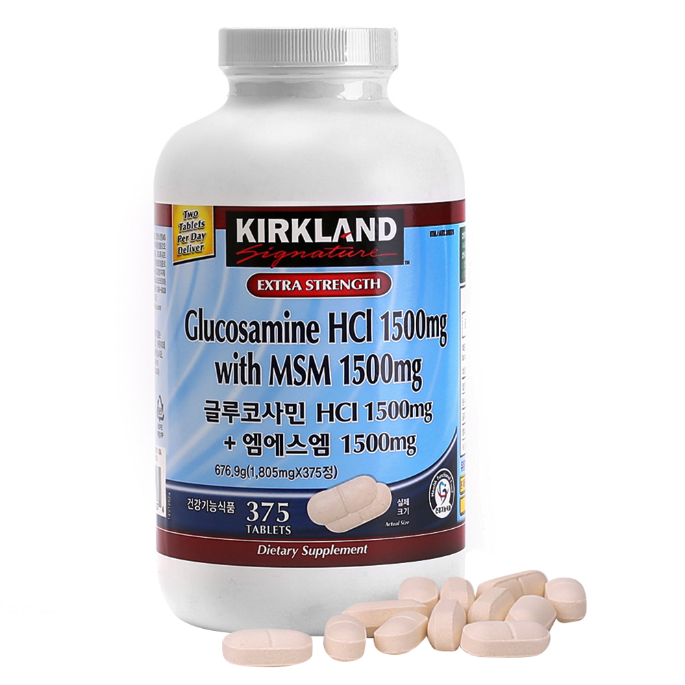 Kirkland Signature Glucosamine HCI 1500mg with MSM 1500mg/1805mg X 375