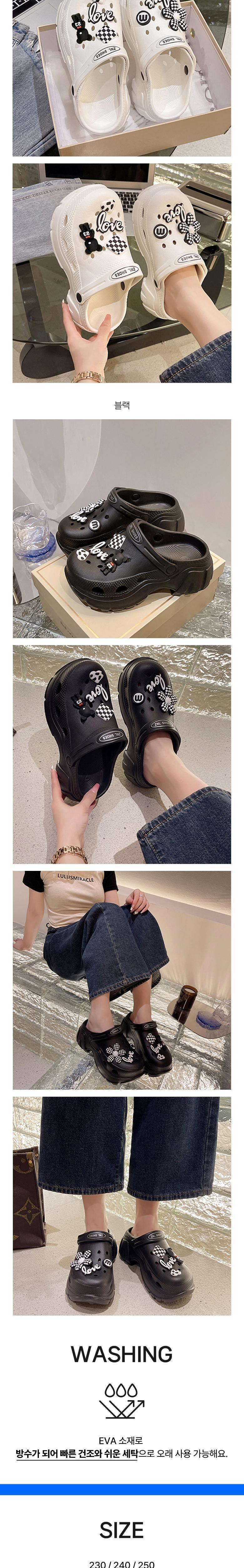 재리니 여성 EVA 여성뮬슬리퍼형샌들