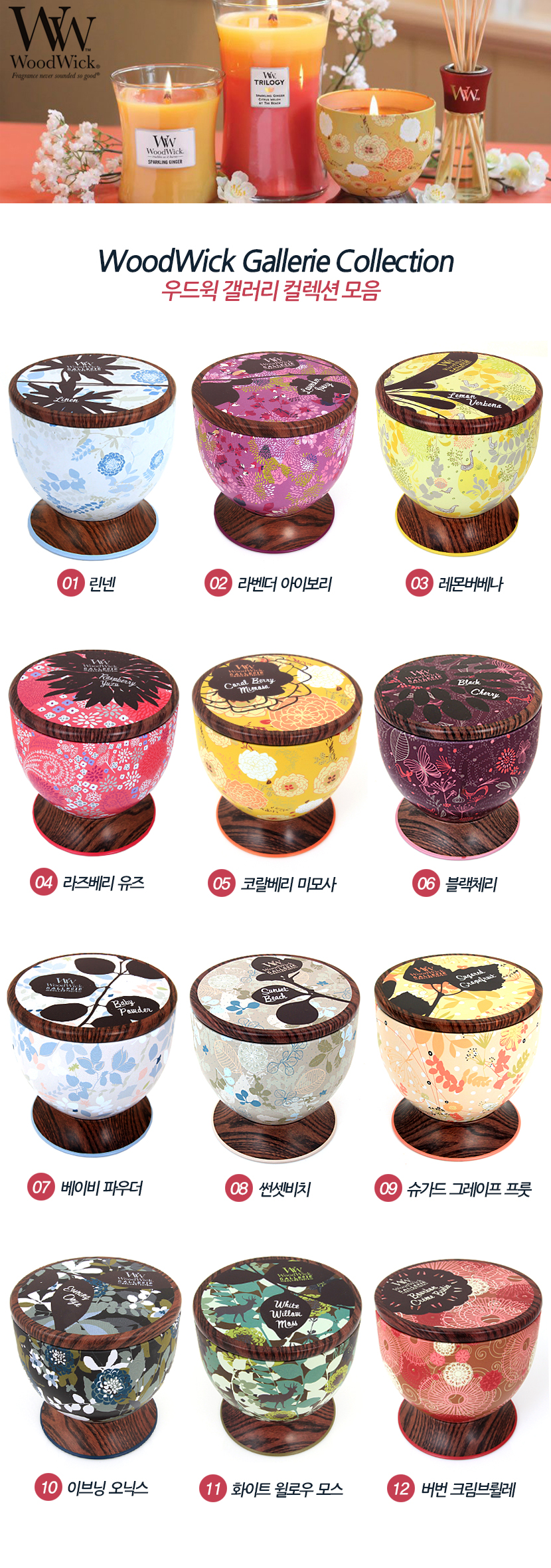 NEW CANDLE WOODWICK Candle Gallery 12 species hous