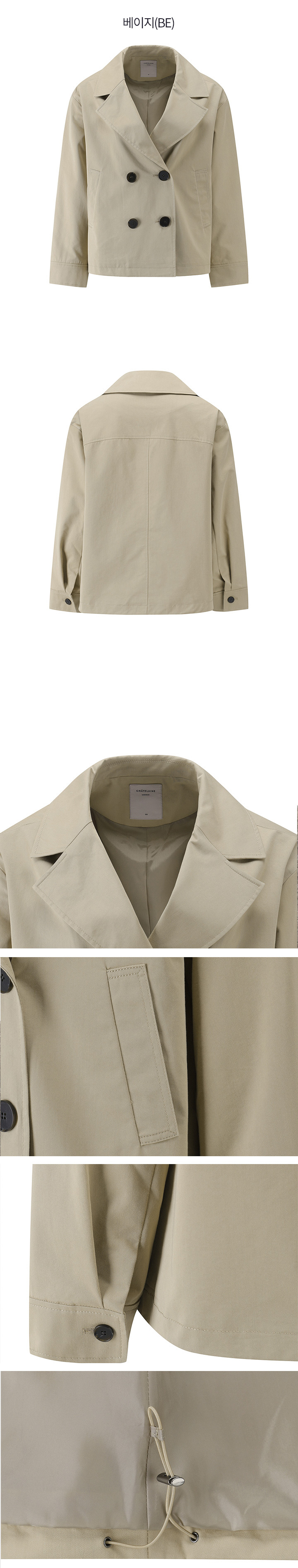 0401~two front slits JAMA 1-button blazer