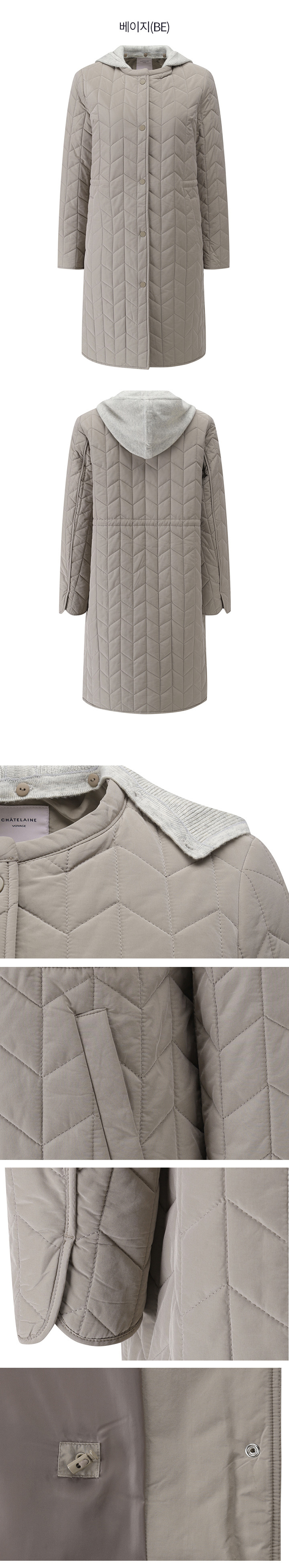 1PC- Buttoned Sleeveless Coat PW3003