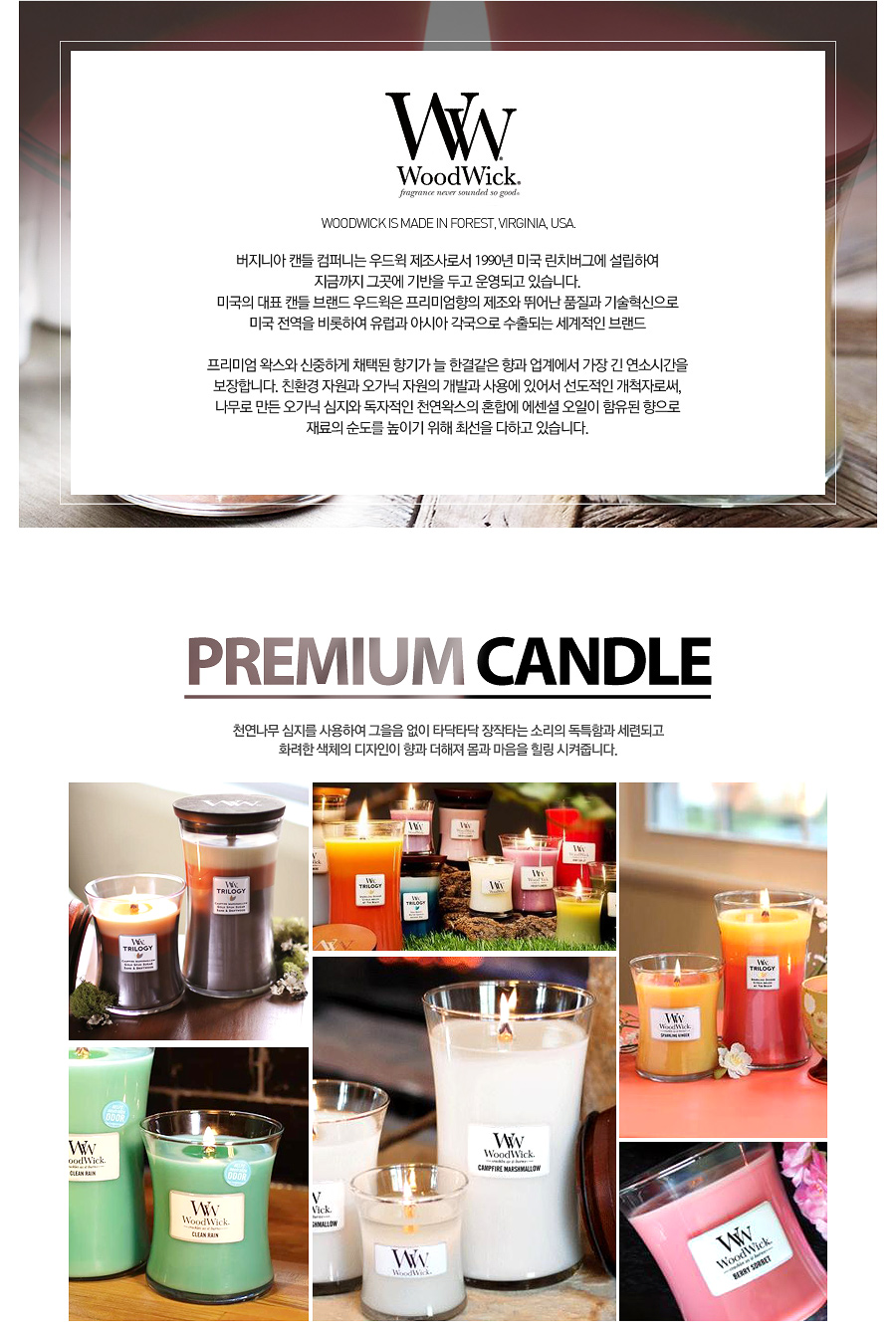 NEW CANDLE Wood Wick Candle Medium Diffuser Soy