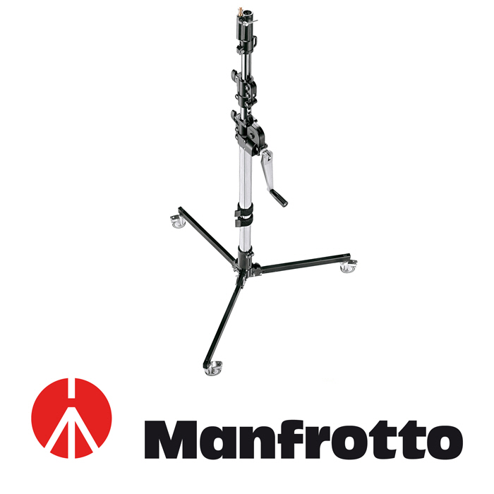 [Manfrotto] 맨프로토 087NWLB Steel 3 Section Low Base Wind-up Stand