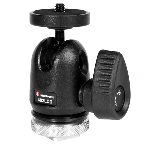 492LCD Micro ball head with Hot Shoe mount