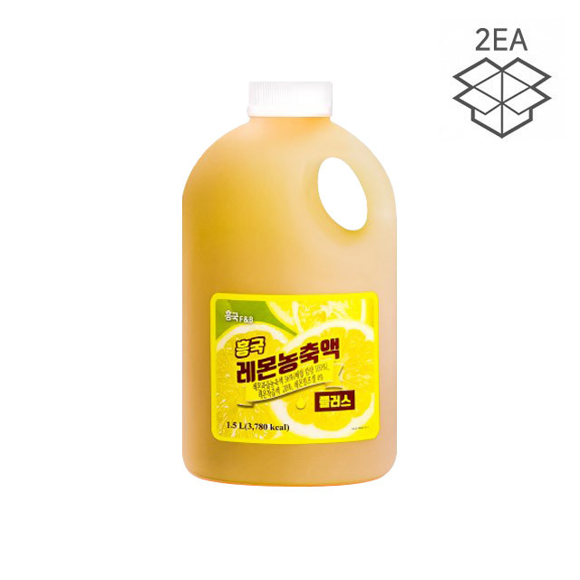 흥국 레몬 농축액 플러스 1.5L (x2EA 묶음)