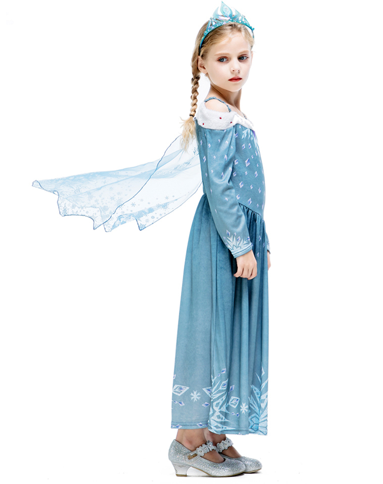 Serendipity Heiress Ice and Snow White Dress Blue Vest Bloomers Three Piece Set