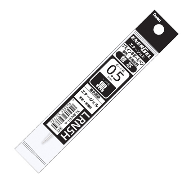 Dfav 펜텔 에너겔 3색 중성펜 리필 LRN5H-A 0.5mm 흑 2개입