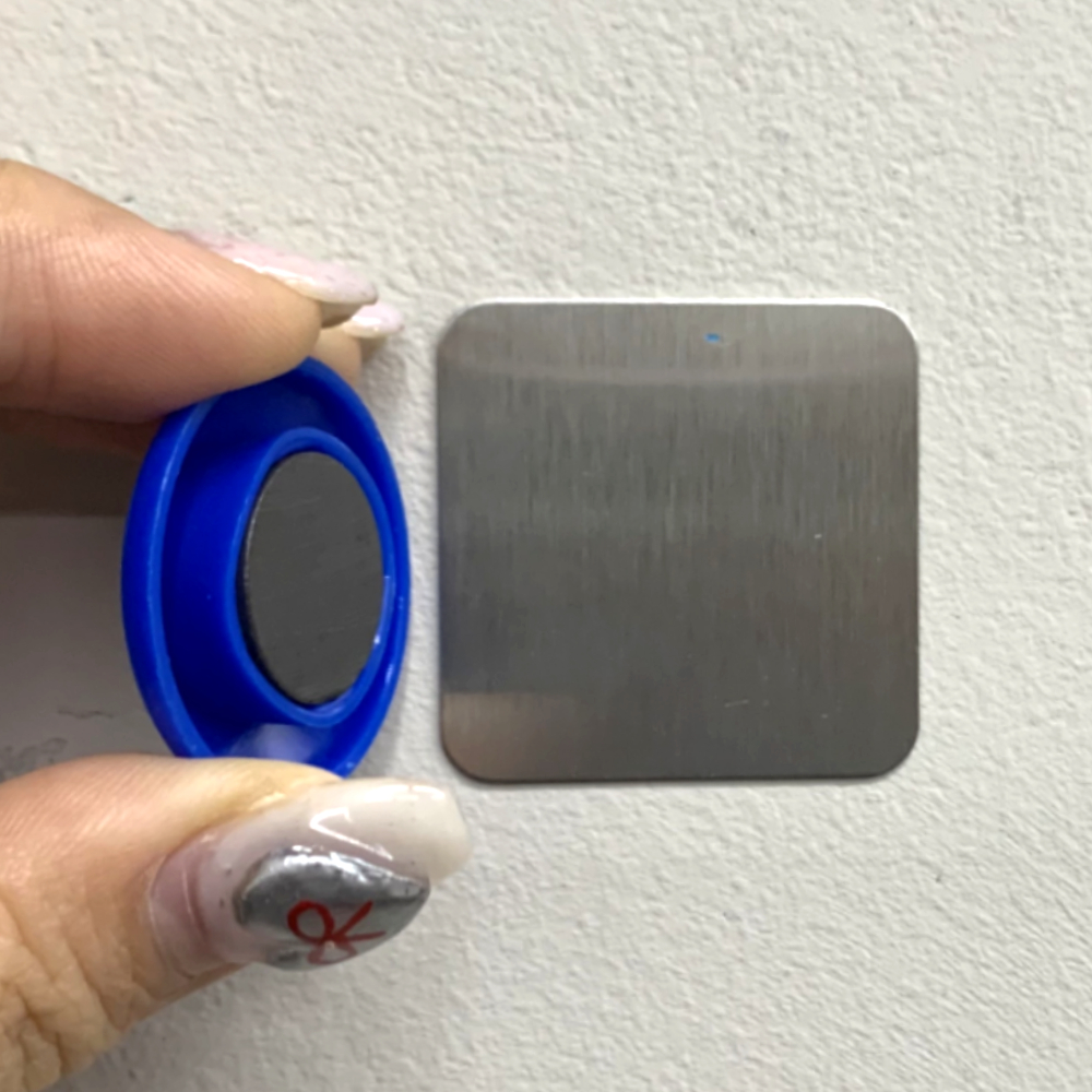 철판스티커 자석스티커 자석용품 스티커 정사각 34mm 철판 얇은 자석용 5P 자석용스티커