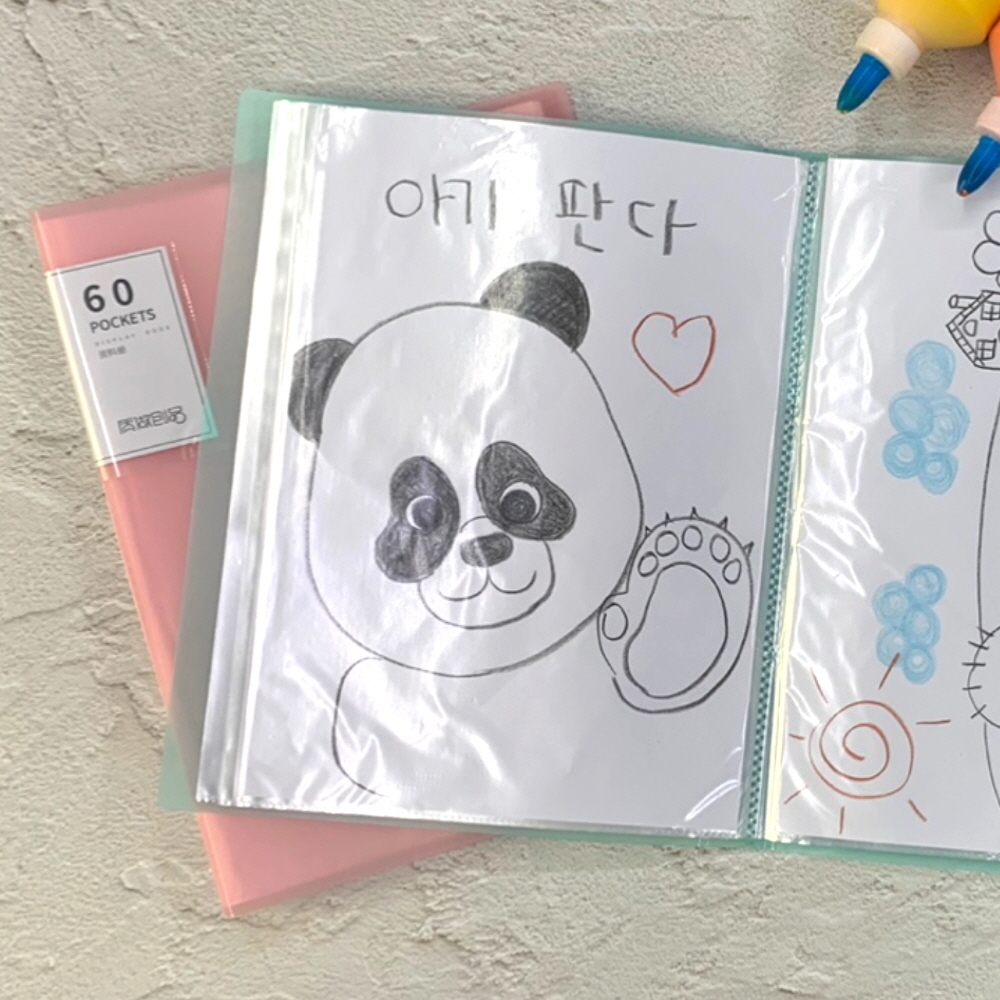 관리파일 퍼스널파일 가죽파일 프린터용지 서류정리케이스 파스텔파일홀더 투명서류보관함 라이브러리서랍 도서정리용품 페이지분리파일 도큐먼트파일 A4 60매 클리어파일 파일철 파일