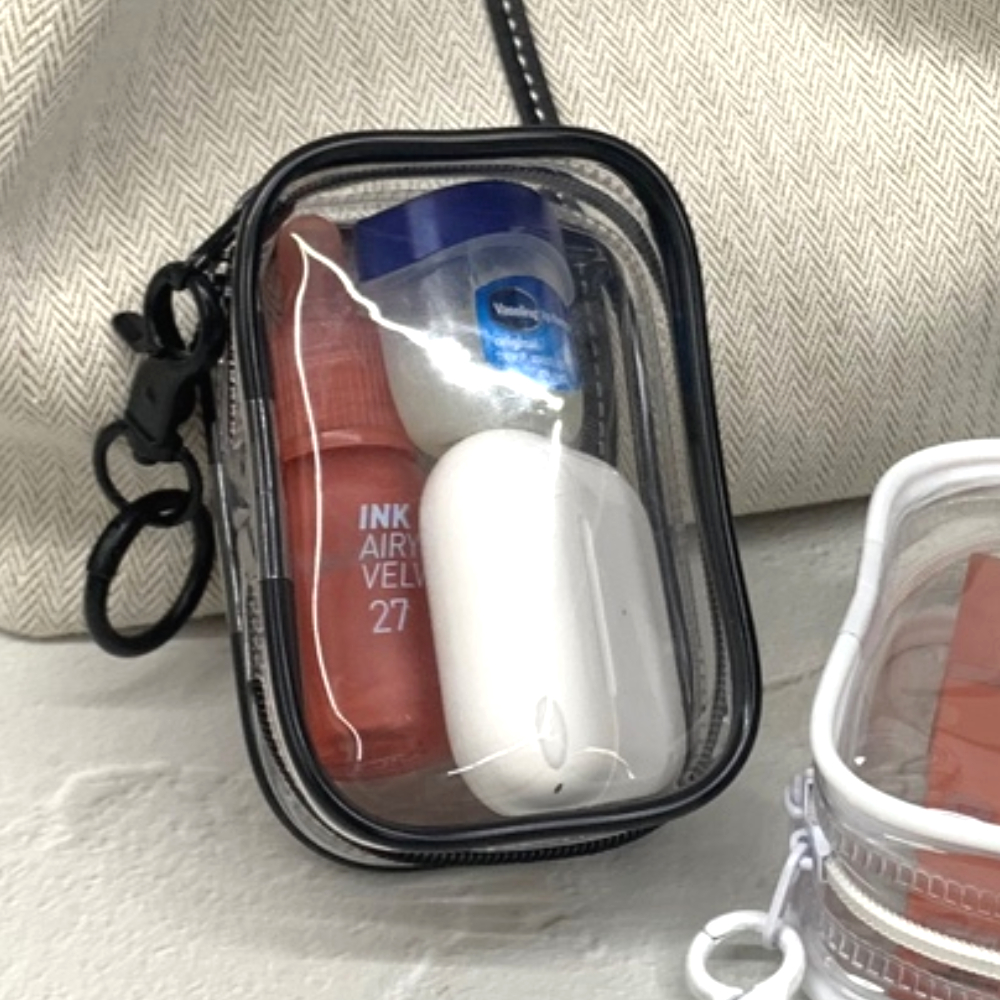 슬림파우치 메쉬소품가방 포장용복조리파우치 코인파우치 백색파우치 휴대용허리가방 서바이벌파우치 백화점파우치 키링파우치 가죽수제파우치 가벼운파우치 솜인형 사각 투명 블랙 파우치