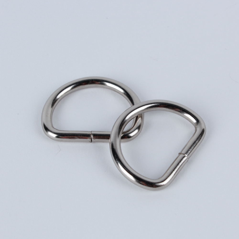 라운드D링 가방부속품 가방부착물 백끈실버 가방끈 2P 실버 32mm 부자재 D링 라운드 백끈