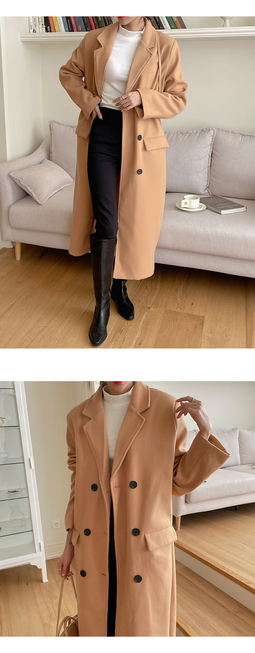 PLM-E262-70514 CAMEL&NEON CARDIGAN