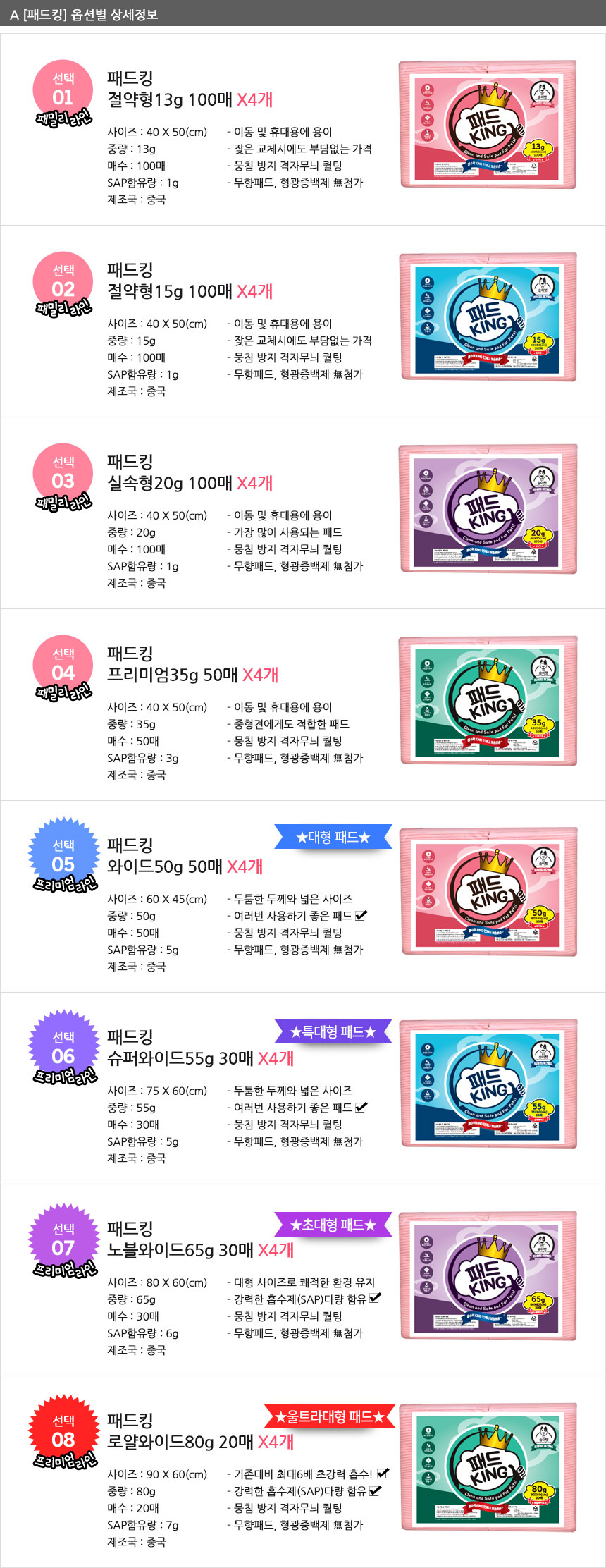 Songpyeong Pet Pad King Dog 400 Superspeed Dog