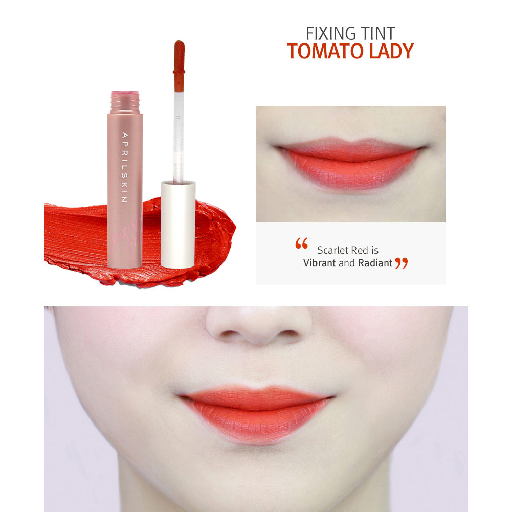 APRIL SKIN Fixing Tint Lip Gloss Stain Illuminating Color Fitting