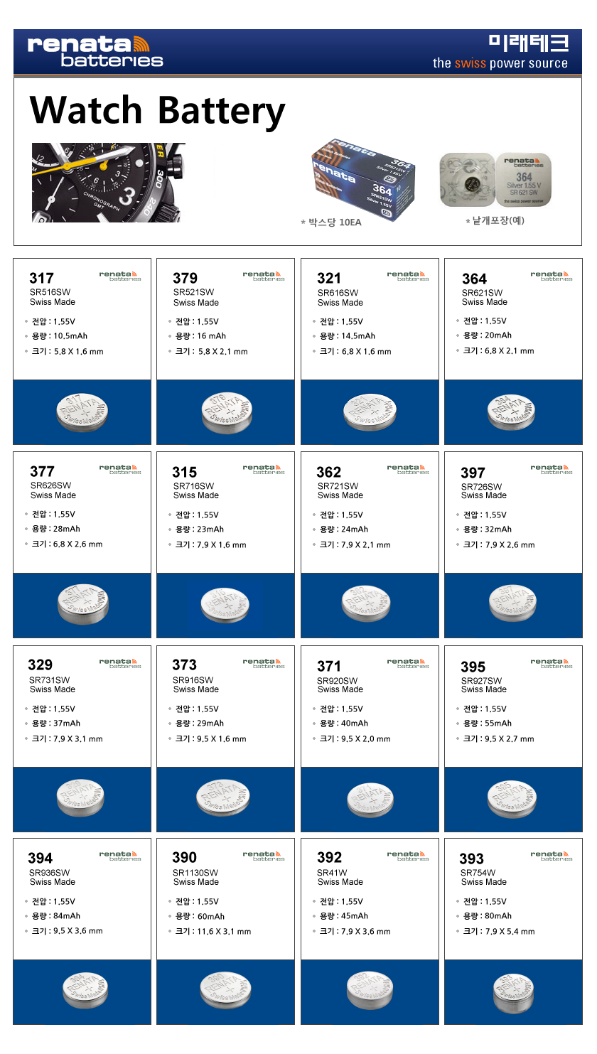 레나타 SR936SW(394) X 1개 ...
