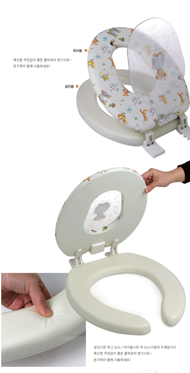 KENhome Teddy House toilet seat for children