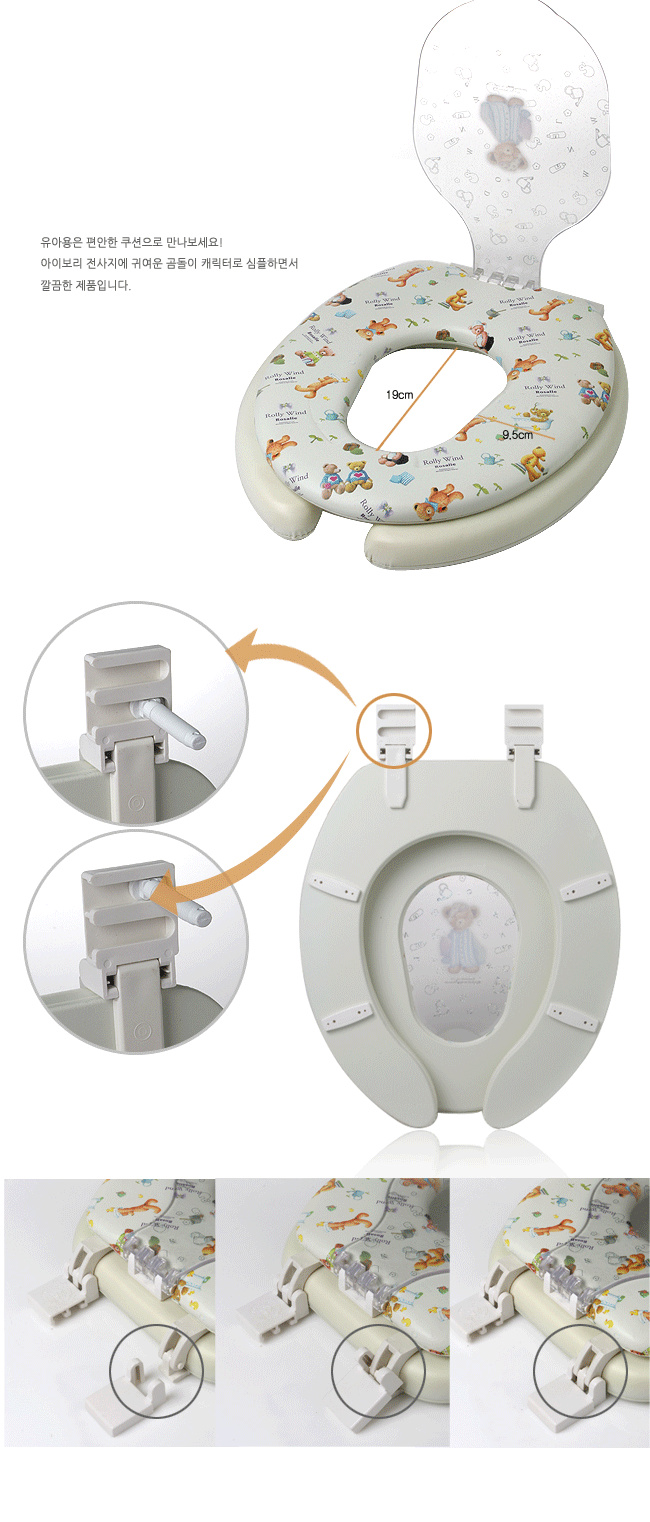 KENhome Teddy House toilet seat for children