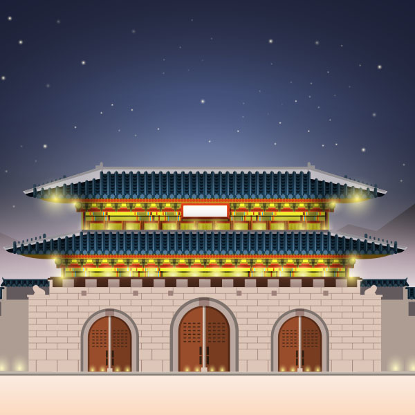 [키즈파람] 전통배경현수막082 - 궁궐