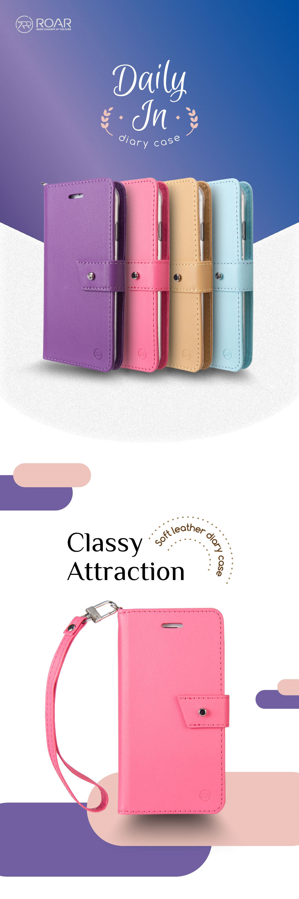 <b><p>Galaxy Note 8 Roar Daily Case N950</p></b><b><p>ギャラクシーノート8 RoarデイリーケースN950</p></b><br /><br /><p align='center'>