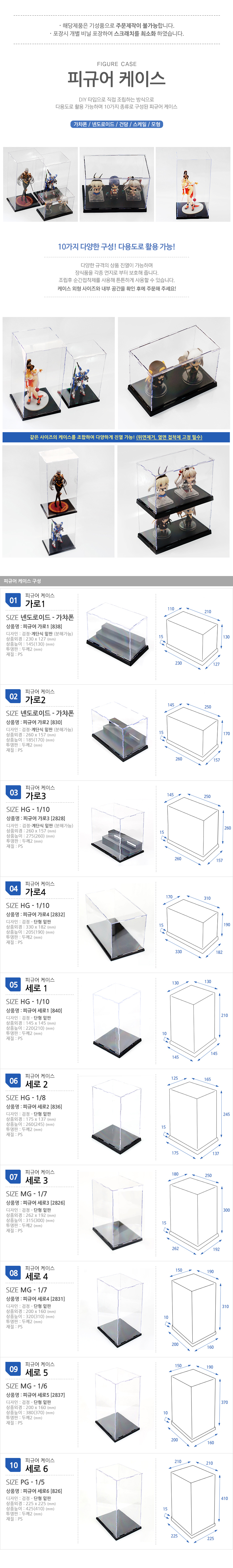 Figurine Case Showcase Nano-Block Acrylic