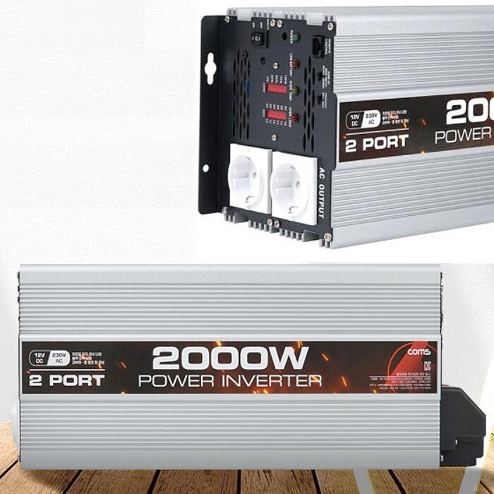 DC12V 차량전용 파워인버터 2000W 과열 과부하방지 충전 캠핑 야유회