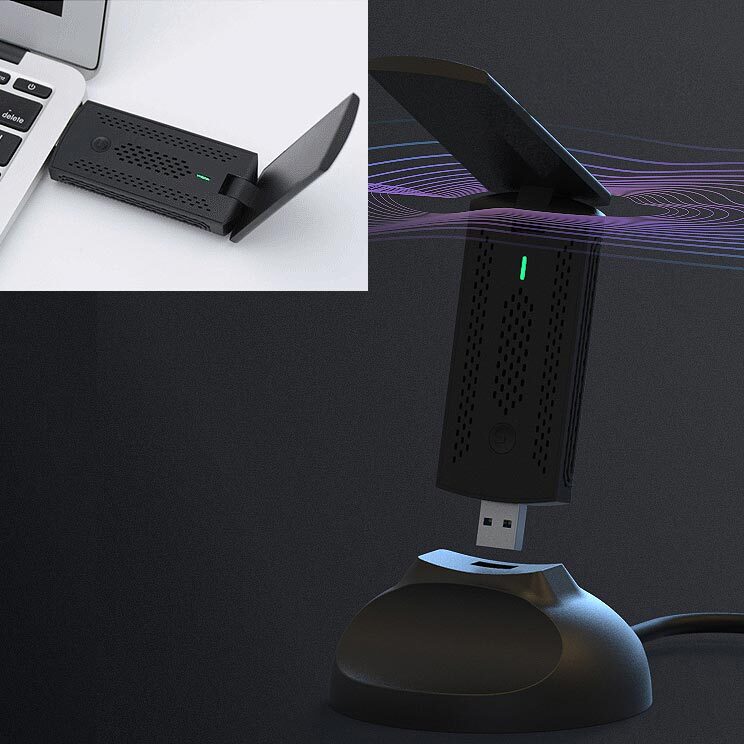 USB 무선랜카드 무지향성 폴더안테나 노트북 데스크탑