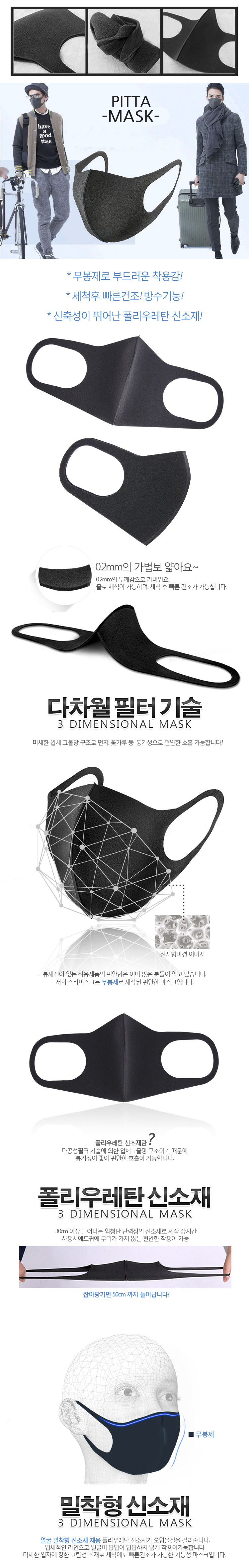 PITTAMASK celebrity mask fashion fine dust cold