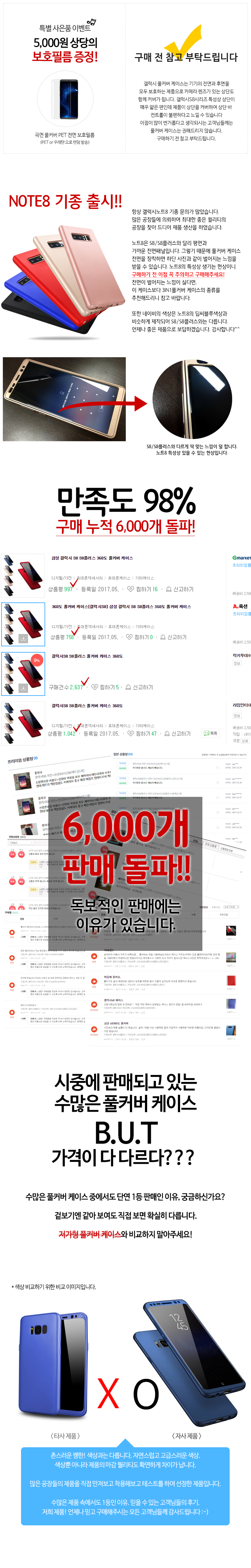 New Samsung Galaxy S8 Plus 360 Degree Full Cover C