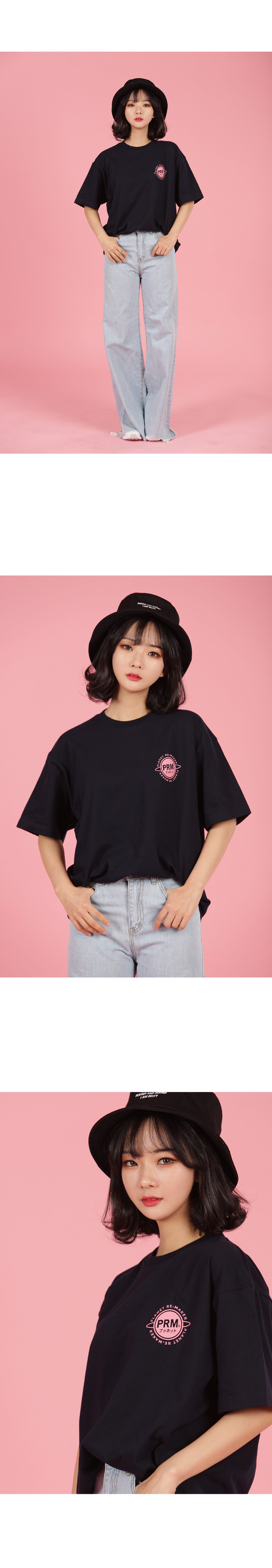 플래닛리메이커(PLANET REMAKER) [UNISEX] 미니플래닛 반팔티 (블랙)