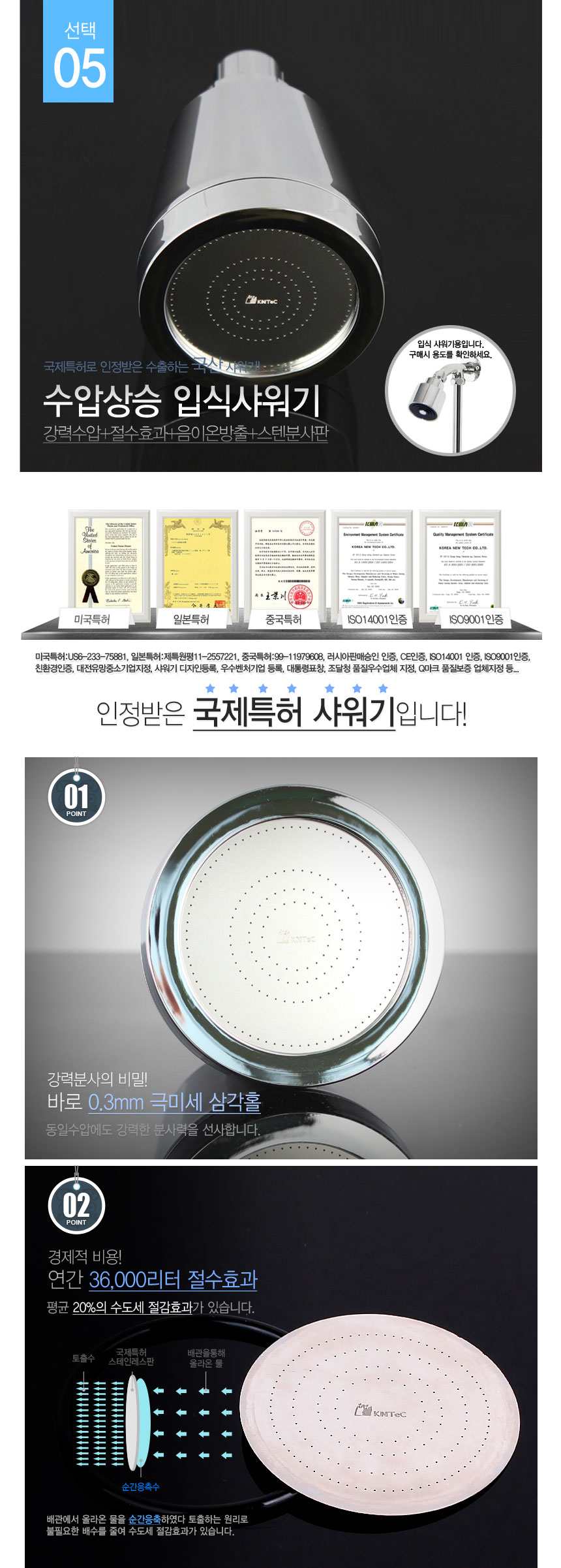 NEW POWERFUL SHOWERHEAD Water-resistant water pres