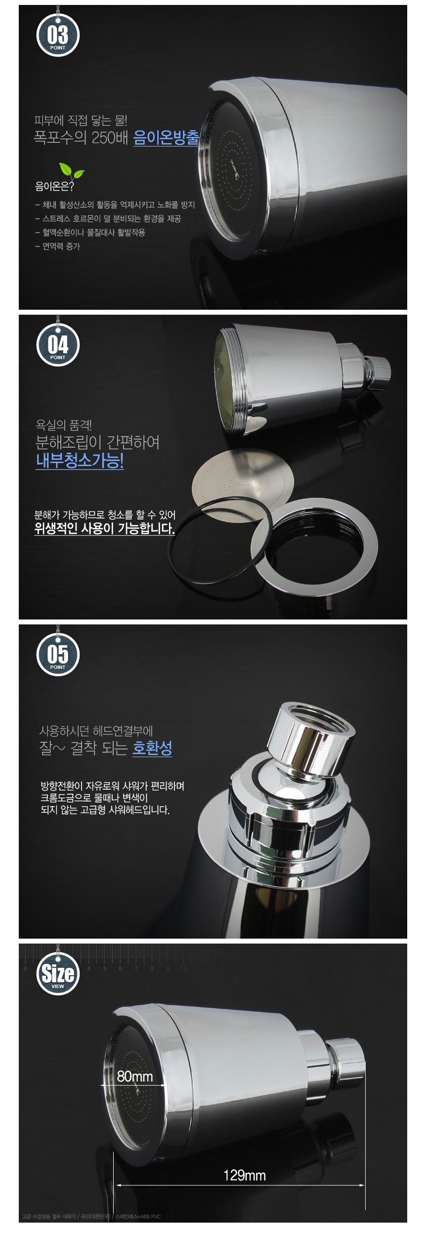 NEW POWERFUL SHOWERHEAD Water-resistant water pres