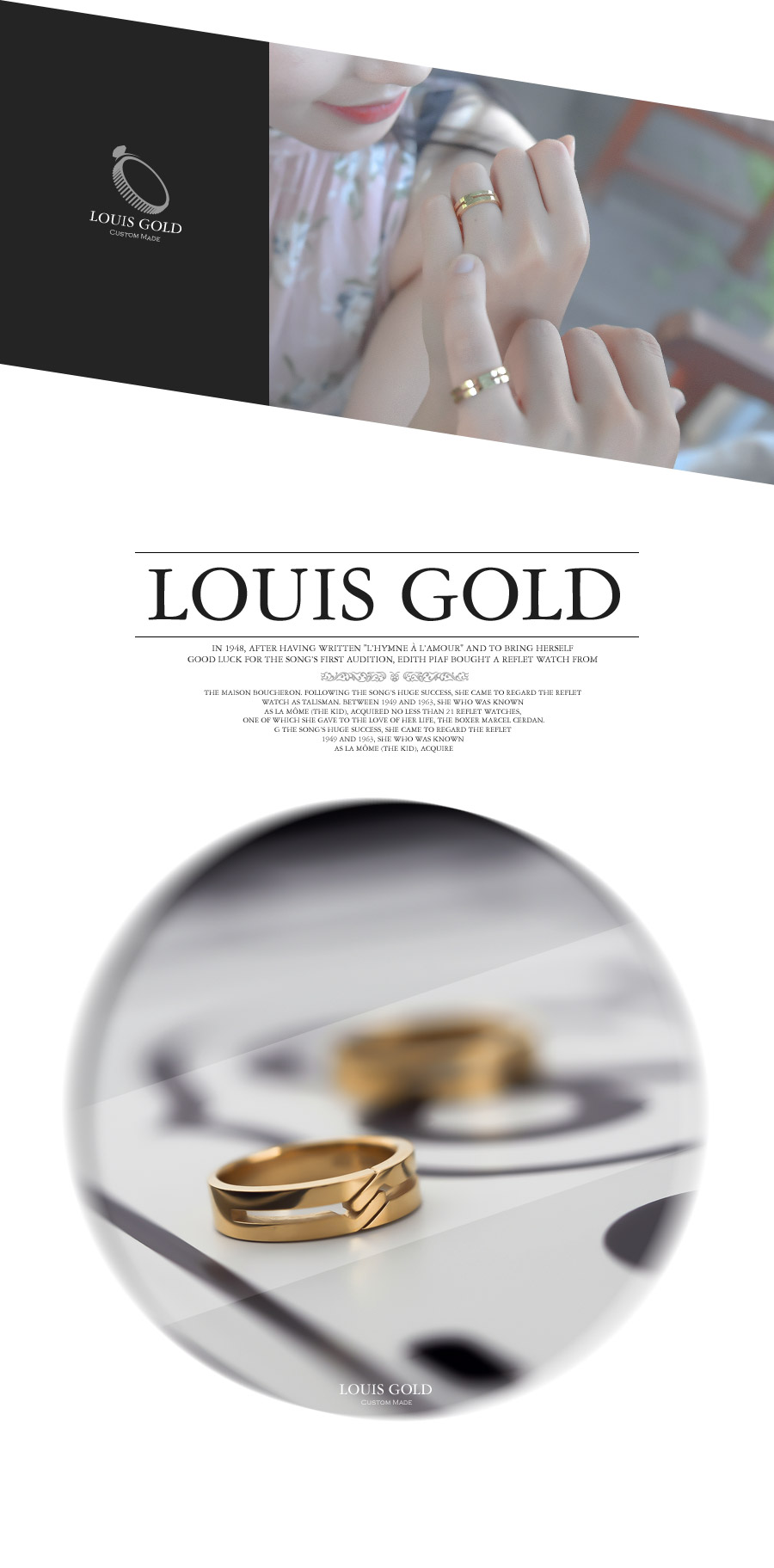<b><p>Louis Gold Unex D01 Olivia ring Cp birthday</p></b><b><p>ルイゴールド ユニセックス D01 オリビア リング カップ 誕生日プレゼント 友情</p></b><br /><br /><p align='center'>
