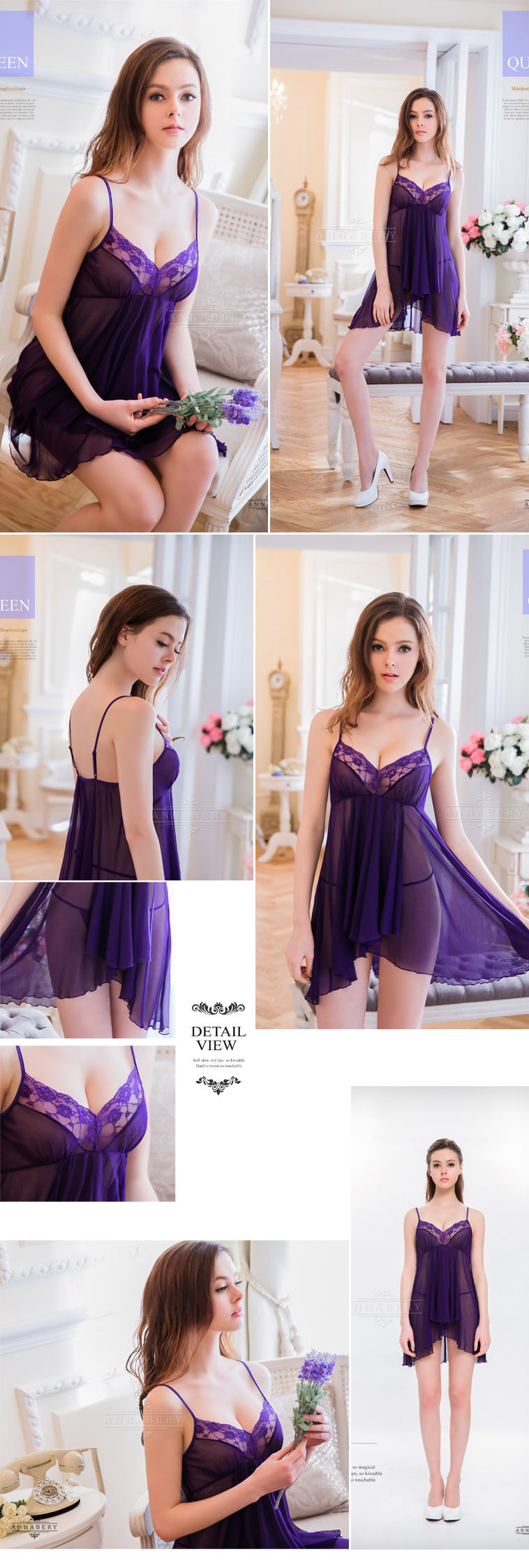 NEW SEXY LINGERIE Anna Berry 77 88 Big size slip s