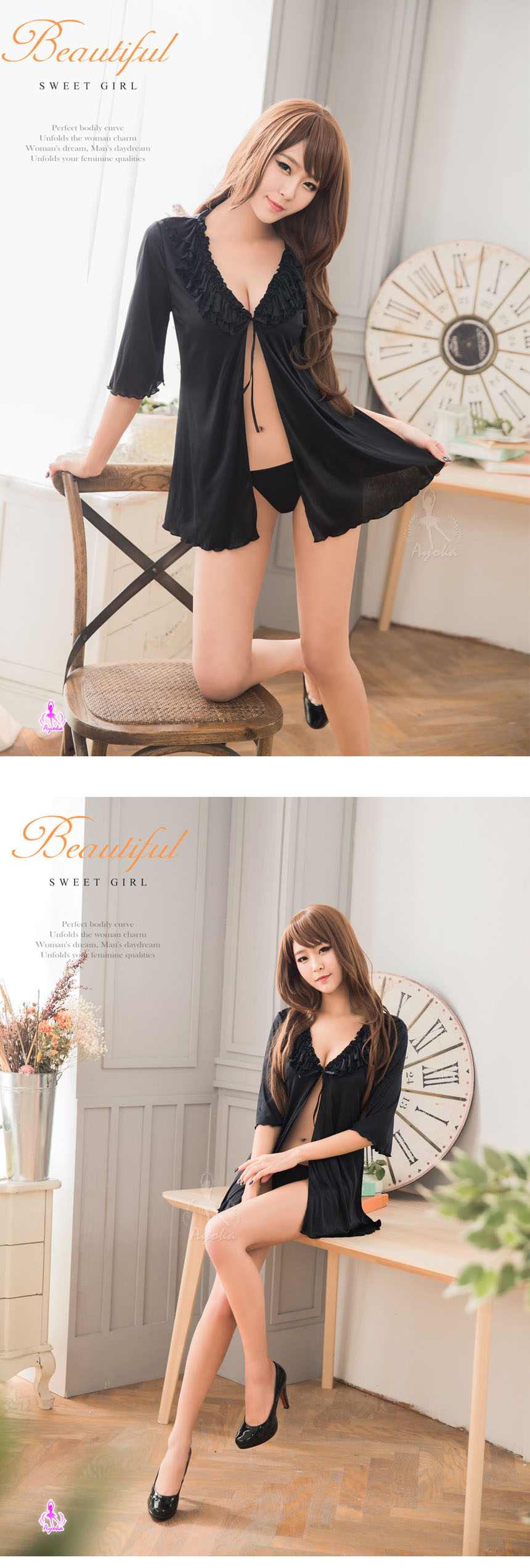 NEW SEXY LINGERIE Ayaka Sleep slippery sexy linger