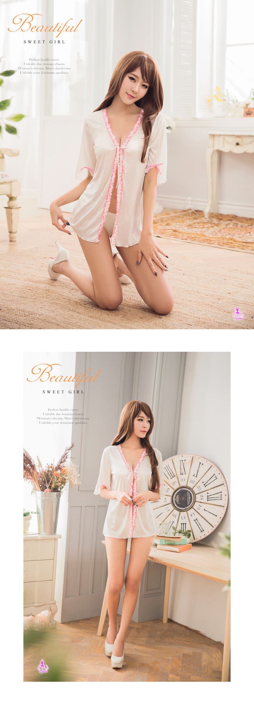 NEW SEXY LINGERIE Ayaka Sleep slippery sexy linger