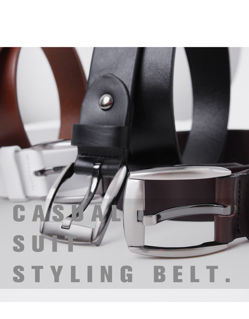 NEW MEN FASHION BELT Simple Belt Buckle Men's L