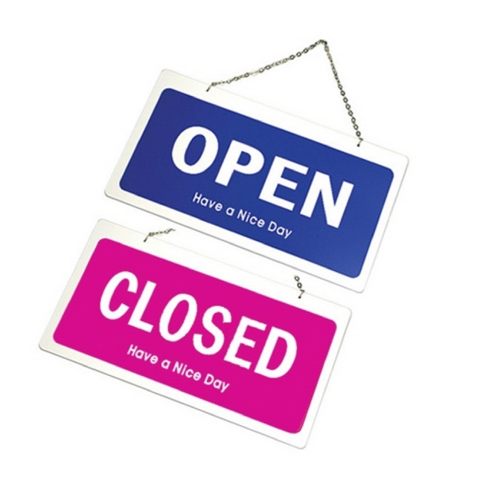 OPEN/CLOSED 포멕스 오픈팻말 OPEN팻말