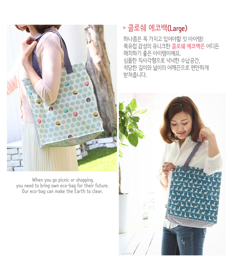 Closet Eco Bag L Shopping Bag Character Multi-purp
