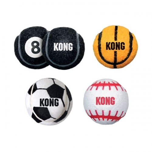 KONG 에어독 스포츠볼 장난감 소 S (3pcs)