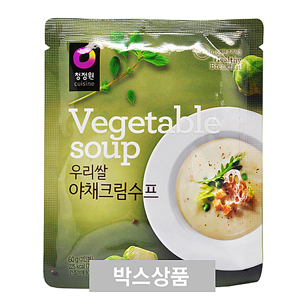 Dfav 청정원 우리쌀 야채크림수프 60g 3인분 X 30EA