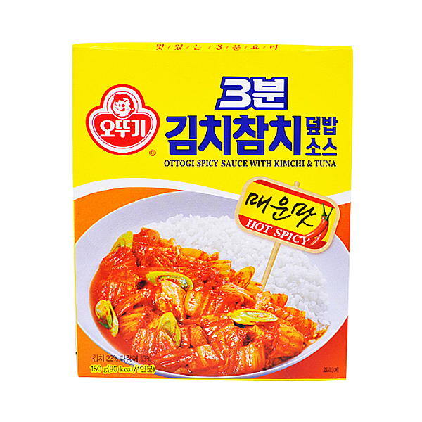Dfav 오뚜기 3분 김치참치 덮밥소스 매운맛 150g 1인분