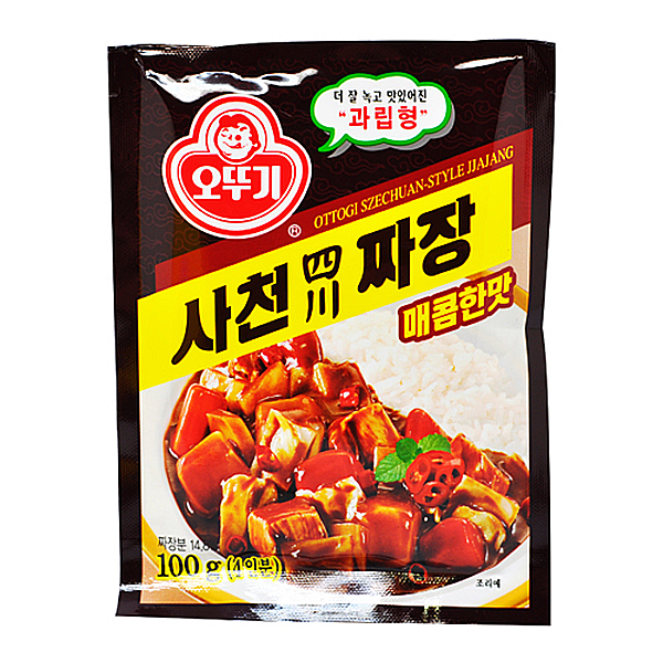 Dfav 오뚜기 과립형 사천 짜장 매콤한맛 100g 4인분