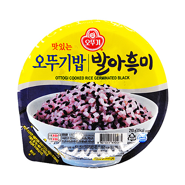 Dfav 오뚜기 맛있는 오뚜기밥 발아흑미 210g
