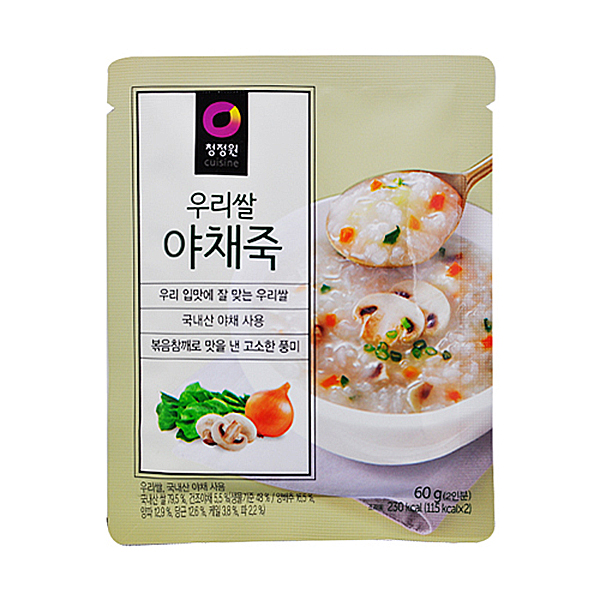 Dfav 청정원 우리쌀 야채죽 60g 2인분