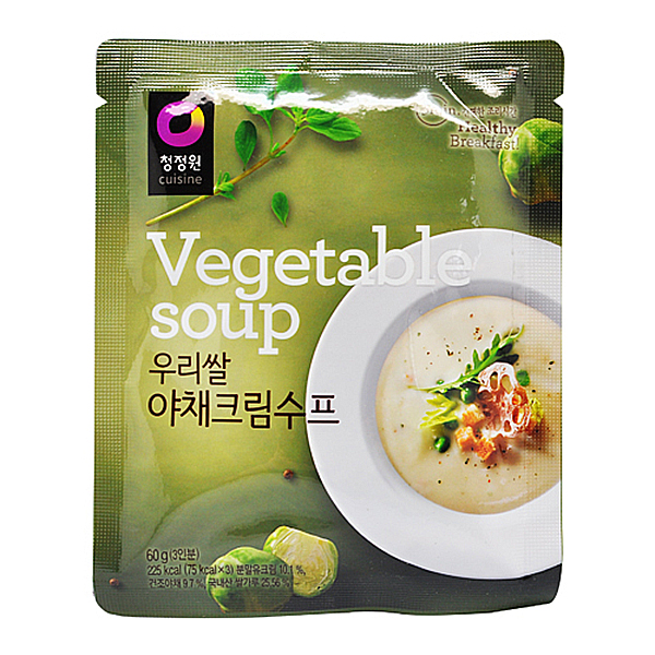 Dfav 청정원 우리쌀 야채크림수프 60g 3인분