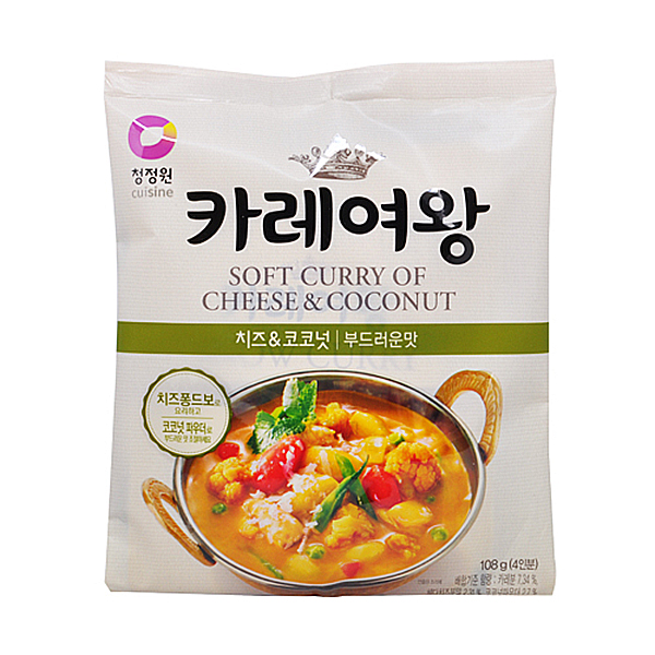 Dfav 청정원 카레여왕 치즈&amp;코코넛 부드러운맛 108g 4인분