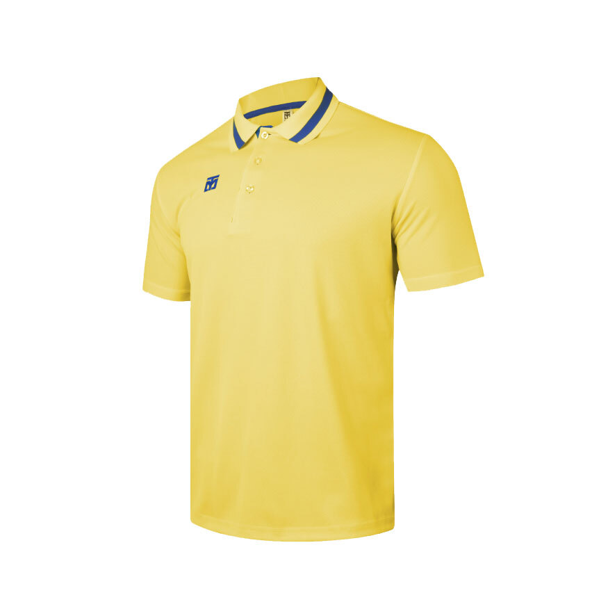 Neck Stripe T-Shirt_Yellow